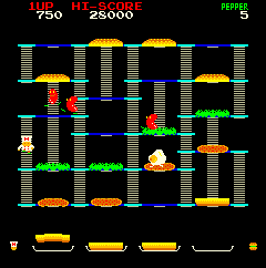 Burger Time (Data East USA) [graphics issues, use parent romset!]